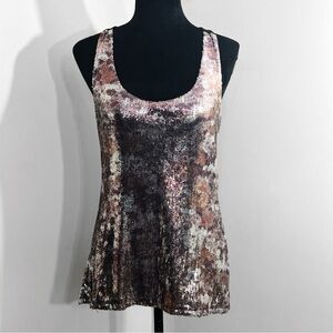 INC International Concepts Sequin Pullover Tank Top Perfect For Summer Nights